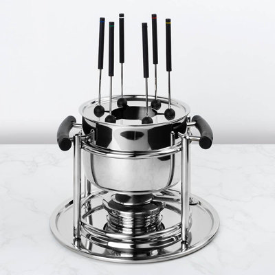 Hutch Kitchen 1.1 qt. 11 Piece Stainless Steel Fondue Set