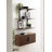 Atwood Mango Wood Three-Tier Adjustable Wall Shelf