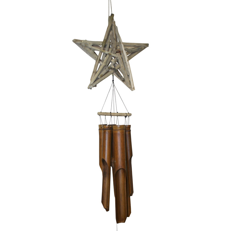 Weather Resistant Bamboo Astrology & Stars Wind Chime