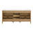 Cara 72" Rattan and Oak Bathroom Vanity