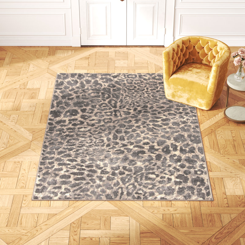 Ronnie Animal Print Indoor Rug, Rectangle 5' x 7'3"
