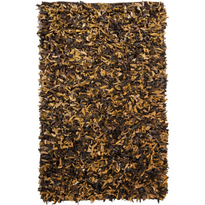 Jawawn Performance Leather Abstract Indoor Rug