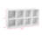 8-Cube Bookshelf, 11in Display Storage System, Organizer w/ Removable Back Panels-505169652-505169658