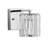 Caydie Prism Vintage Metal/Glass Classic Glam LED Vanity Light-180021782