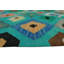 Tapis décoratif de Ivoire en laine Kilim géométrique artisanale hults