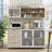 Nassima 59'' Sideboard with Bar Hutch-2019935188