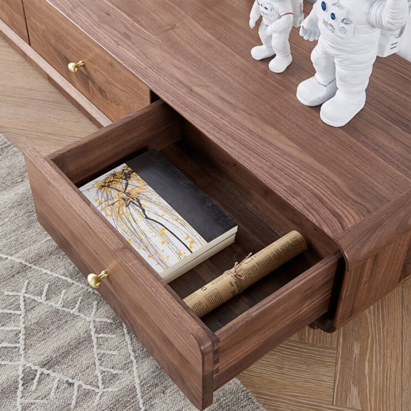 Simple Solid Wood TV Cabinet