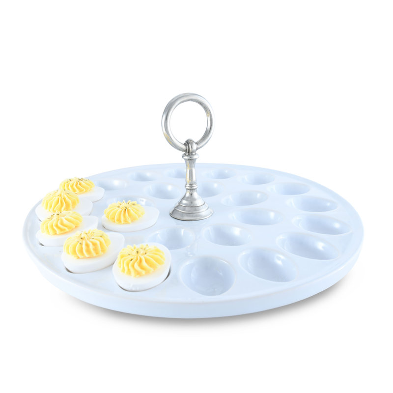 Medici Living Stoneware Egg Platter