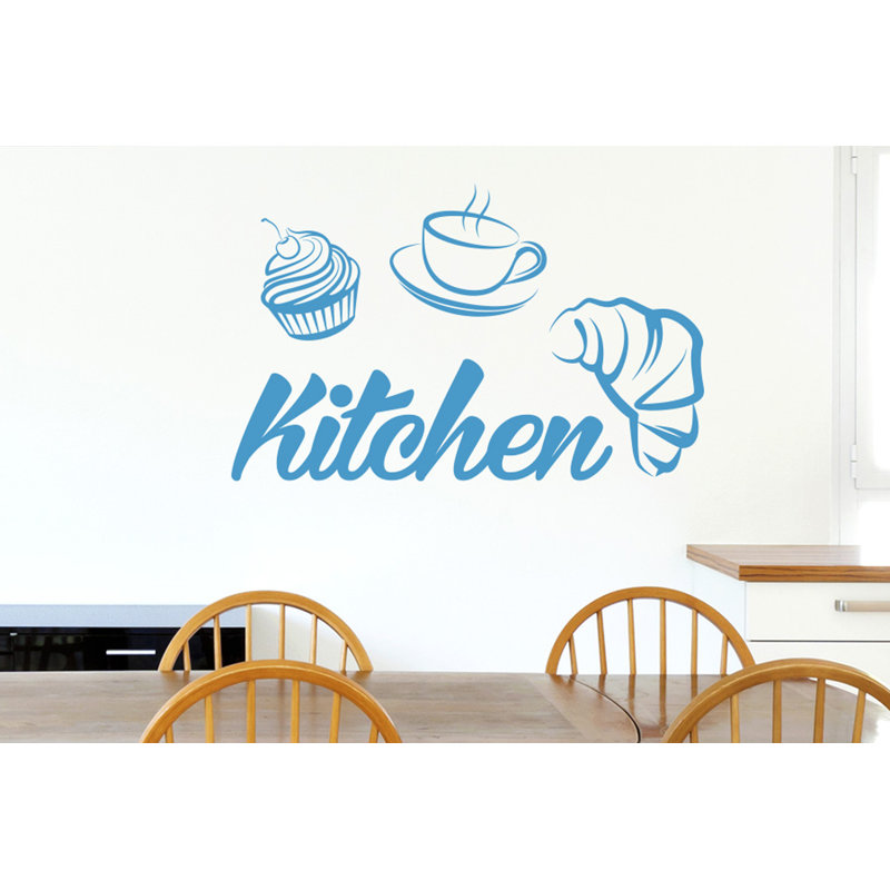 Food & Beverage Wall Decal, Blue