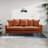 70" Velvet Square Arm Sofa-1398866823-1398485831