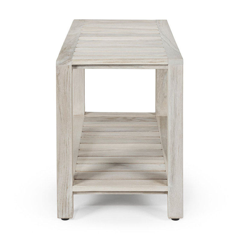 Banc de douche en teck de 24 po de largeur