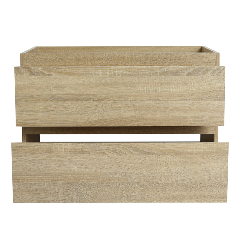 Armoire de salle de bain en contreplaqué de chêne, meuble-lavabo avec tiroirs 30 po, contreplaqué, solution de rangement, 30"