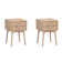 Wood Nightstand With Storage
