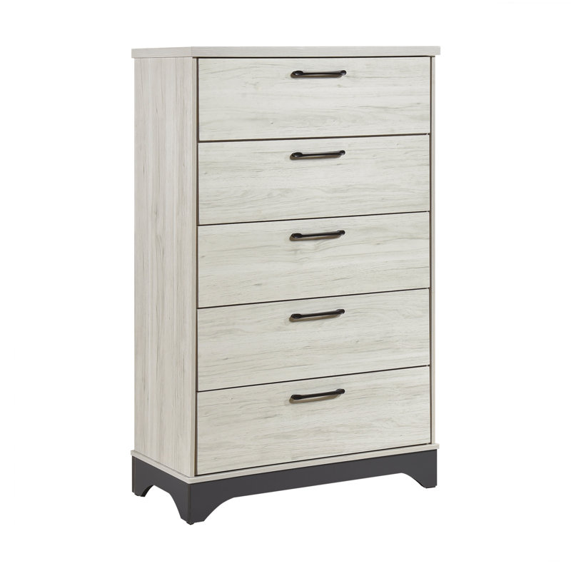 Sizemore Solid Wood 5 Drawer Chest