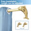 Tringle à rideaux simple ajustable Visalia Fish-21786366-21786364
