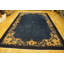Tapis bleu antique en laine noué à la main des années 1920