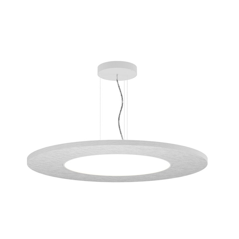 Luminaire suspendu rond Jazz, Blanc, Direct seulement, L 24 po