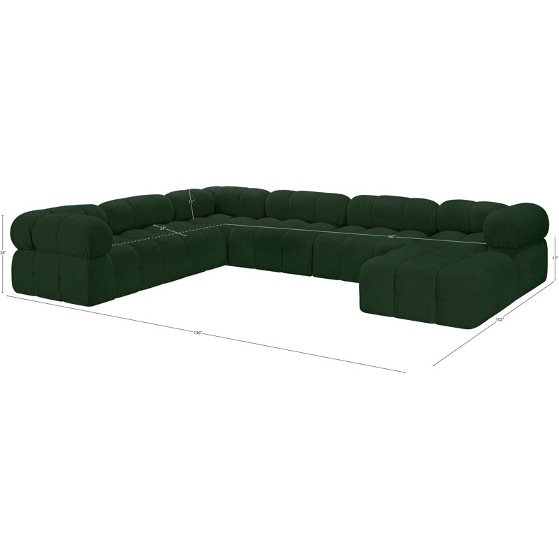 Ames 136" Upholstered Sectional