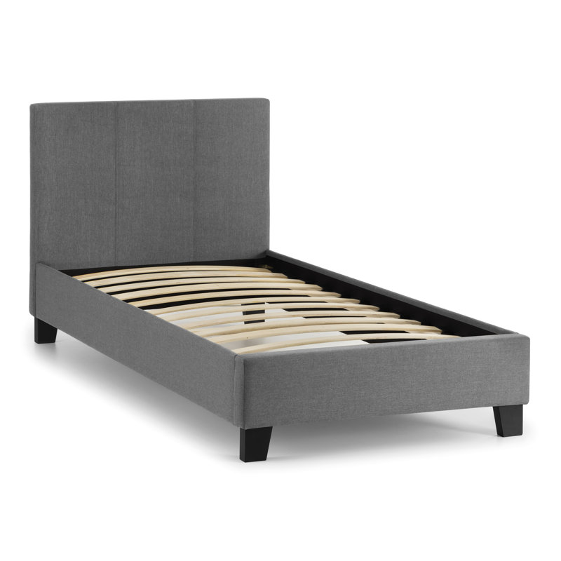 Lilianna Upholstered Bed, Grey, Single (3'), No Mattress