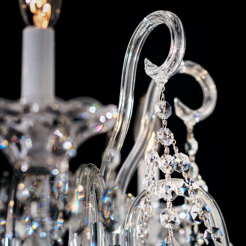Sterling 12 Light Crystal Linear Chandelier