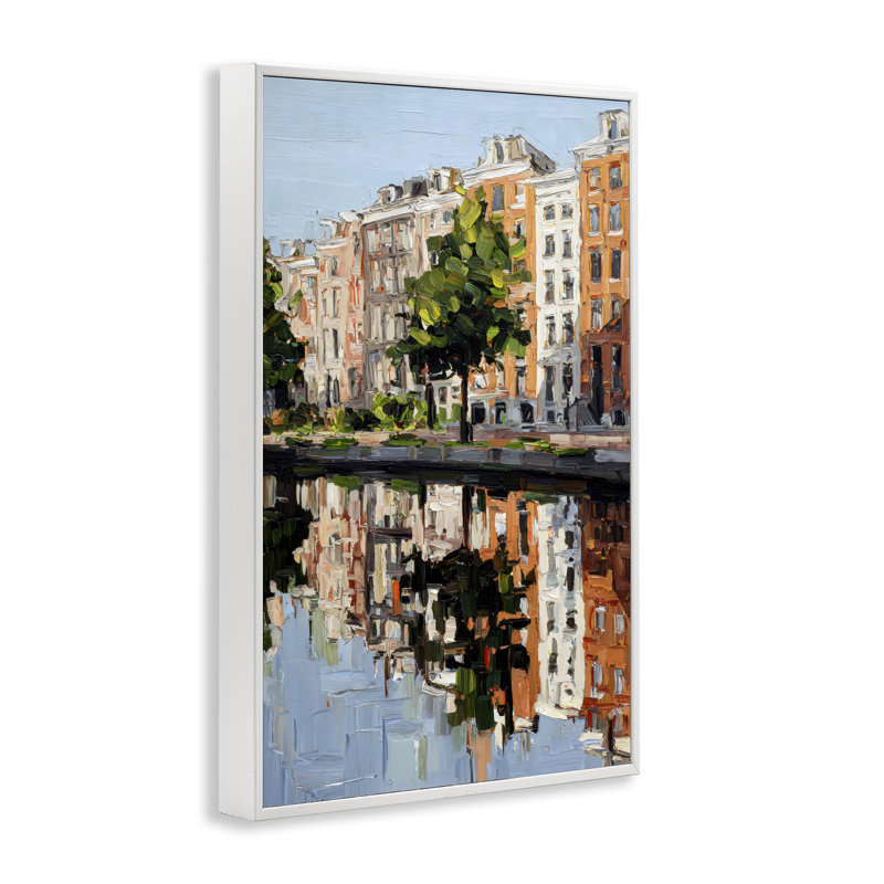 Jet d'eau encadré, édité par Petal Prints Design, 30 x 20, Coastal White Giclee Framed