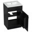 Ensemble de meuble-lavabo simple 20 po avec poignées dorées-1588056234