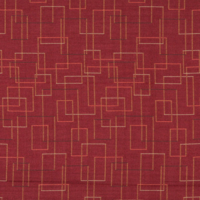 Tissu à carrés géométriques