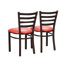 Chaise en métal avec dossier échelle en simili cuir gensingh-933248451-828861689