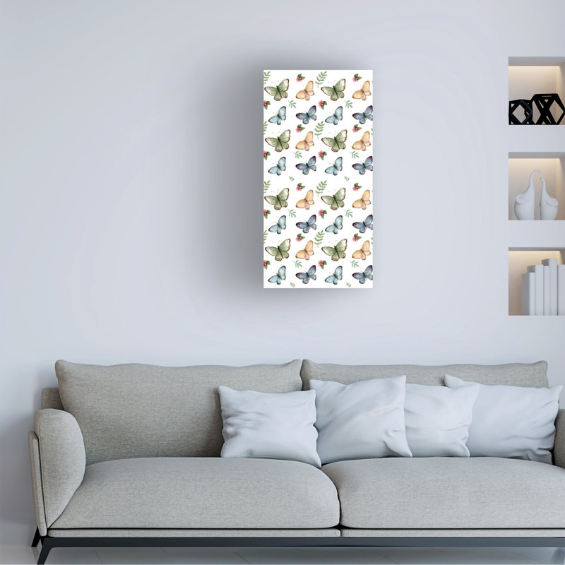 «Melinda Hipsher Butterflies», art sur toile, H 32 po x l 16 po