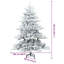 Artificial Hinged Christmas Tree with 150 LEDs 150 cm PVC-1609064186