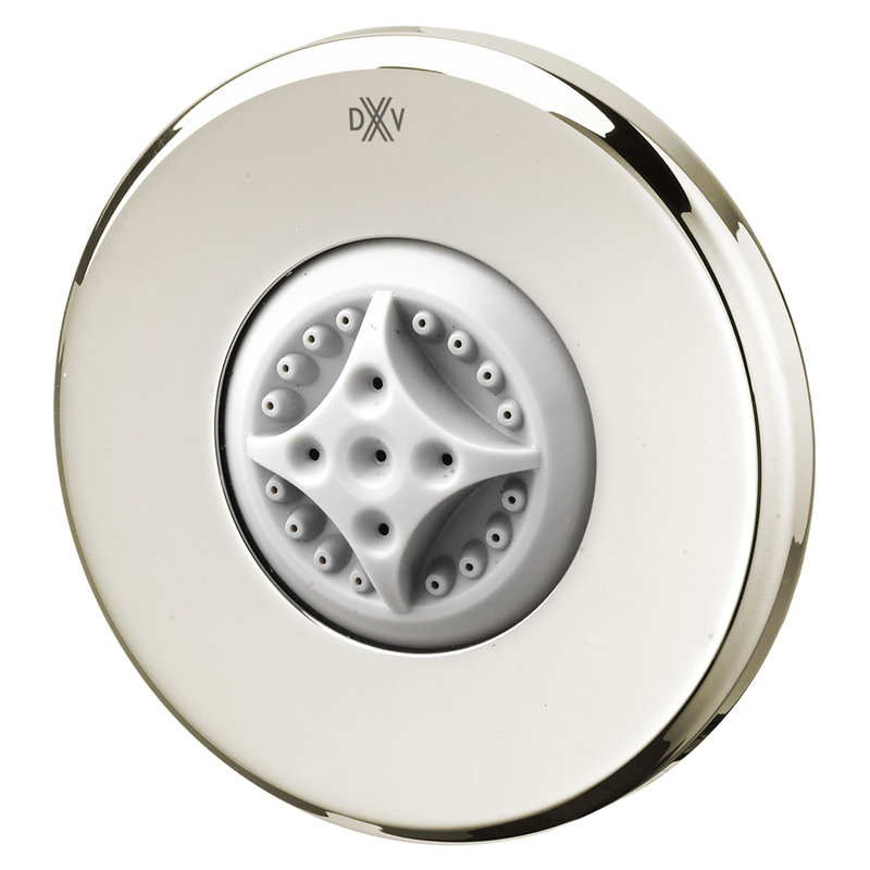 DXV Transitional Multi Function Adjustable Shower Head, Platinum Nickel