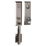 Bravura 971-928 Active Austin Handleset with Glass Egg Knob in Satin Nickel