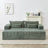 Modern Sofa87" Oversized Sectional Lounge Chaise,No Assembly Required,Cloud Plush Loveseat With Two Removable Footstool,Fluffy  Sleeper Chair  Indoor-826065245
