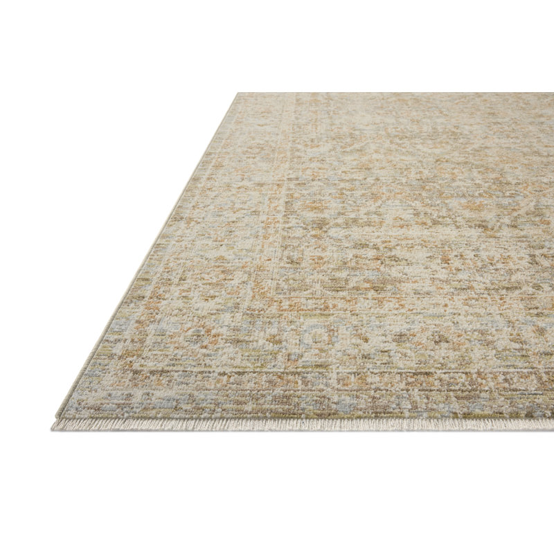 Loloi Elora Sky / Terracotta Area Rug, Sky / Terracotta 2'-0" x 3'-0"
