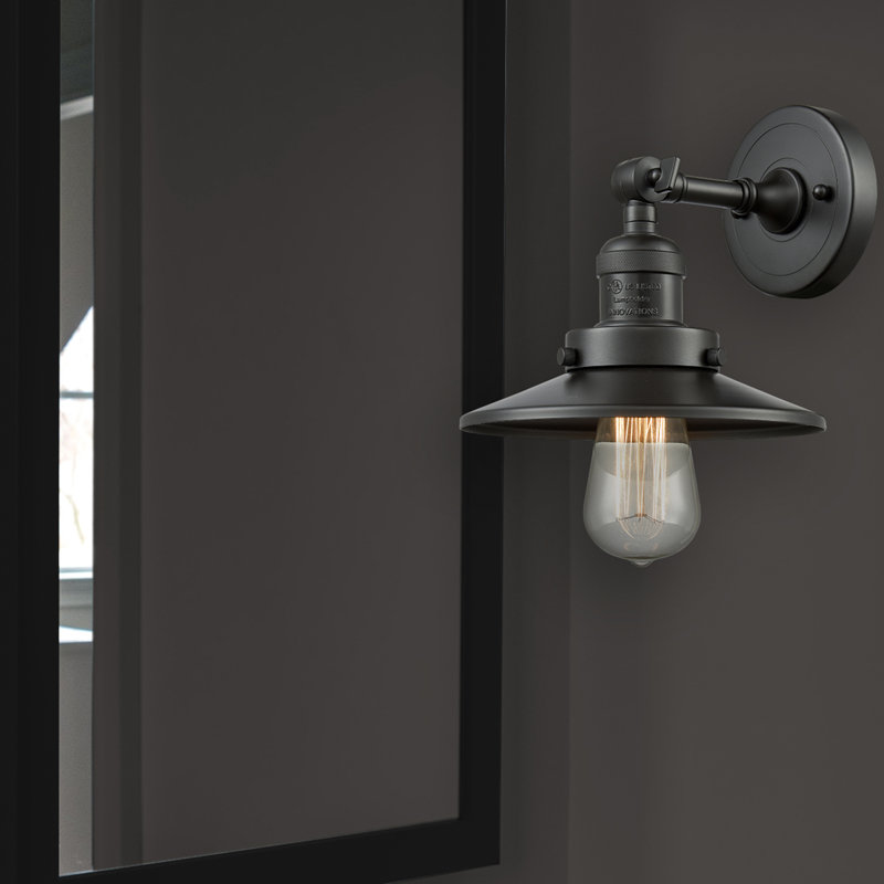 Applique murale 1 lumière pour salle de bain Gault, Ampoule DEL 6 watts Vinage, Bronze huilé, Bronze huilé