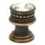 Caché medium round knob with flared foot with an 18mm Swarovski Clear Crystalin Chalice-124873095