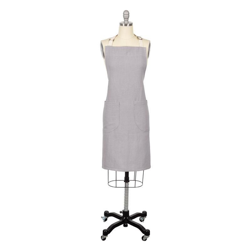 Tablier en coton Monaco, Gris givré