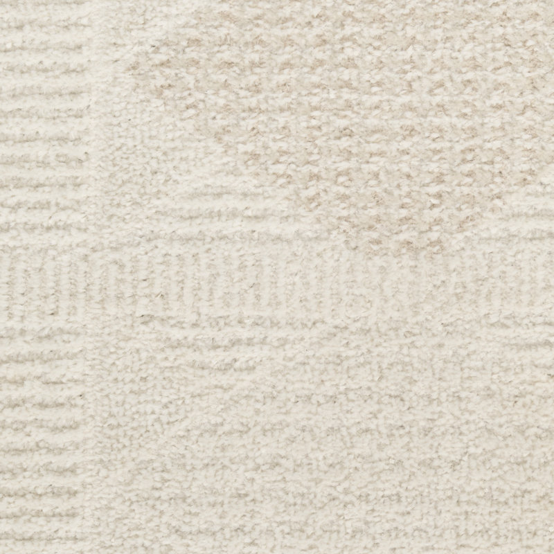 Ebern Designs Reimann Ivory Beige Modern Indoor Rug, Rectangle 4' x 6'