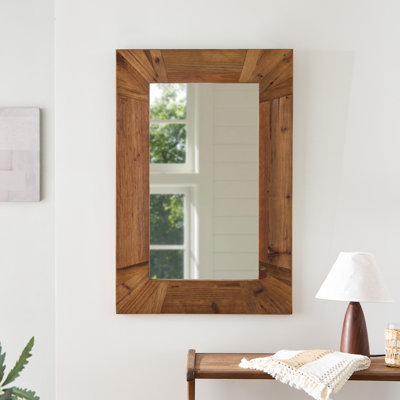 Solid Wood Rectangle Mirror