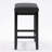 24" Yerly Extra-Wide Vintage Wood Bar Stool With Hand-Brushed Finish-902688659