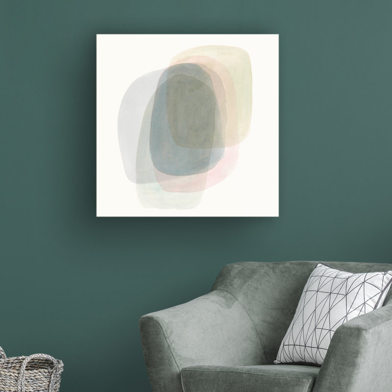 «Chroma Cast II» par Victoria Borges - peinture sur toile tendue, H 18 po x l 18 po x P 2 po