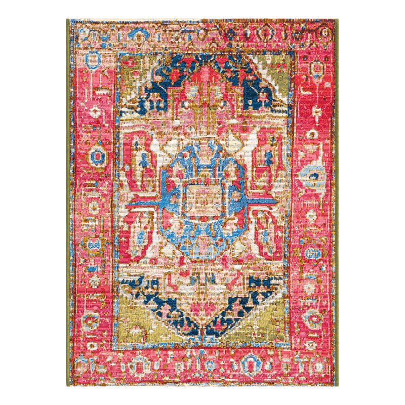 Multi Limon Indoor/Outdoor Traditional Rug, Rectangle 2' x 3'