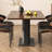 Rectangular household solid wood dining table-2078685929