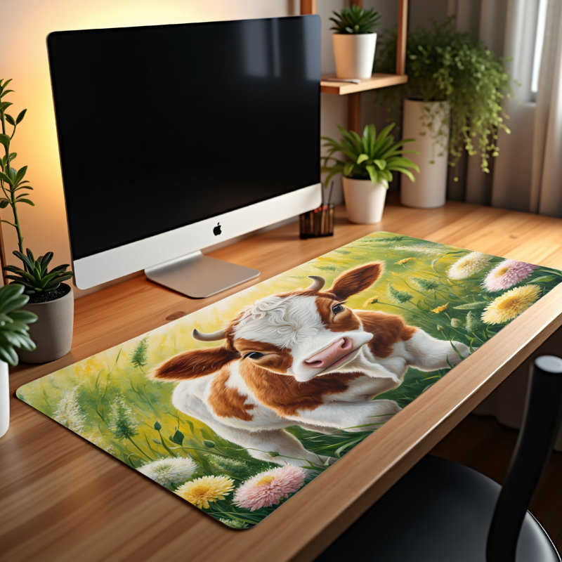 Polyester Desk Pad, 14.4x12.1