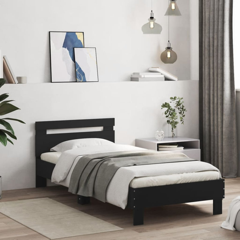 Hombach UK Small Single - DE 75 X 190 Cm Bed, Black