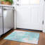 Tapis bleu sarcelle lavable à la machine intérieur / extérieur Xhevrie-1144409359