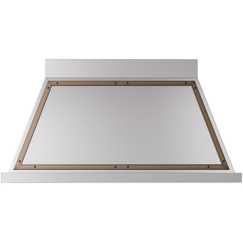 ILVE Nostalgie II Series Noblesse 48 inch Wall Mount Range Hood with 600 CFM, Stainless Steel/Bronze