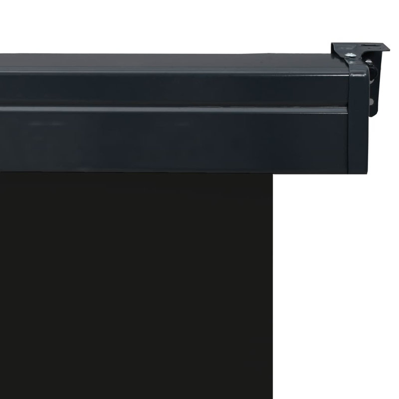 Ergin Balcony Side Awning, Black, 250cm H x 85cm W