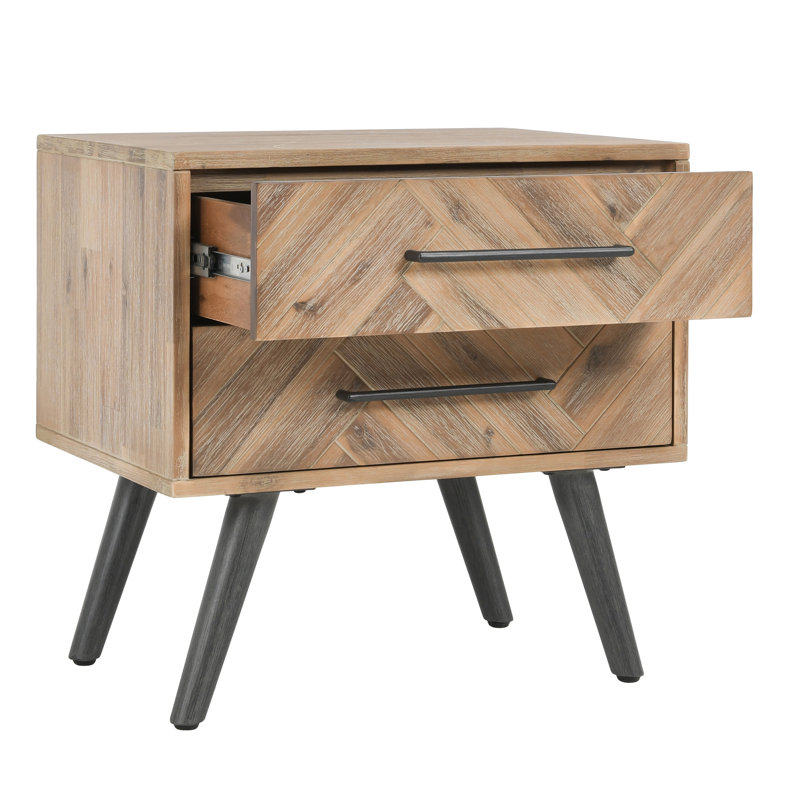 Kayoko 24'' W Solid Wood Nightstand