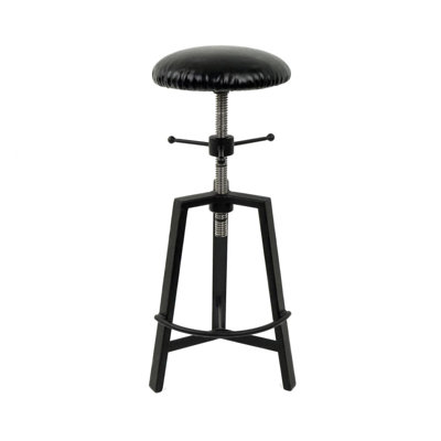 Aahyan Swivel Adjustable Height Counter Stool with Metal Frame